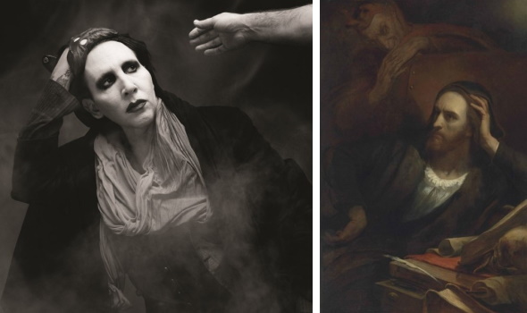 Manson's photo vs Ary Scheffer's painting Faust and Mephistopheles