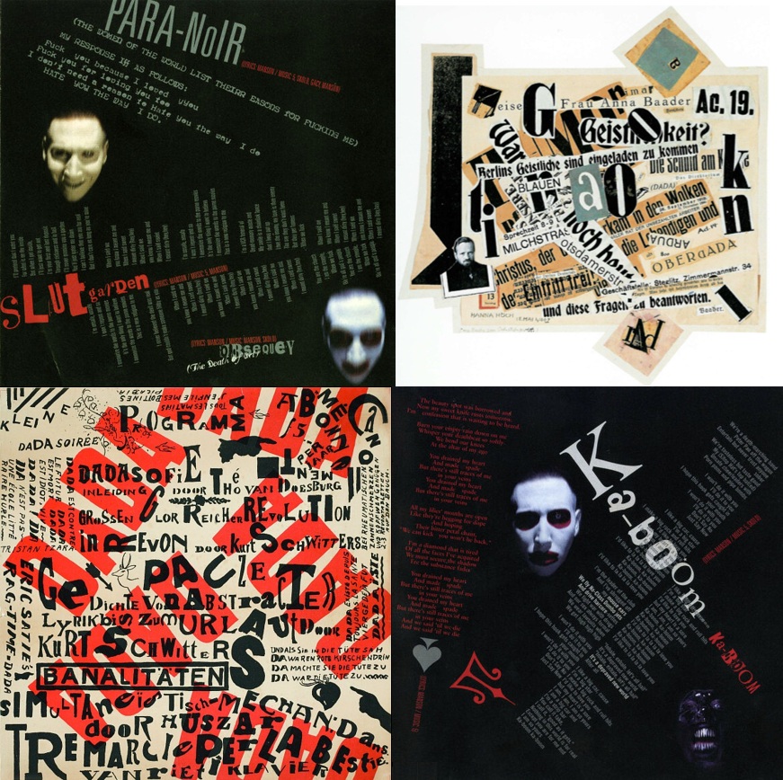 Album artwork vs Dada collages