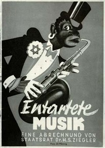 Degenerate music poster by the Nazi party